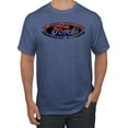 thumbnail image 1 of Red Blue and Black Ford Logo | Mens Cars and Trucks Graphic T-Shirt, Vintage Heather Blue, X-Large, 1 of 3