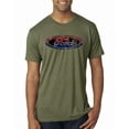 thumbnail image 1 of Red Blue and Black Ford Logo | Mens Cars and Trucks Premium Tri Blend T-Shirt, Military Green, Small, 1 of 3