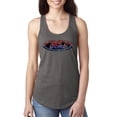 thumbnail image 1 of Red Blue and Black Ford Logo | Womens Cars and Trucks Jersey Racerback Tank Top, Dark Grey, Small, 1 of 3