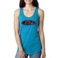 thumbnail image 1 of Red Blue and Black Ford Logo | Womens Cars and Trucks Jersey Racerback Tank Top, Turquoise, X-Large, 1 of 3