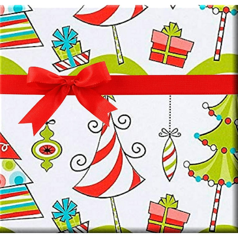 Christmas Wrapping Paper Roll 8 Sheets 70x50cm Eco Friendly Christmas  Wrapping Paper with Label for Christmas Party Gift Wrapping : :  Stationery & Office Supplies