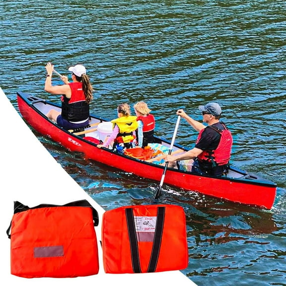 Boat Throwable Flotation Device High Buoyancy Waterproof Throwable Flotation Cushion with Strap for Boating, Swimming Rescue Emergency Flotation Aid Durable Marine Safety Gear for Boats,Kayaks Pools