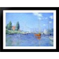 thumbnail image 1 of Red Boats, Argenteuil, 1875 38x28 Large Black Wood Framed Print Art by Claude Monet, 1 of 2