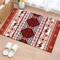 thumbnail image 1 of Red Boho Entryway Rug 2'x3'&nbsp; Non Slip Front Door Mats, Southwestern Aztec Palm Tree Animals Patterned Entrance Rugs Indoor Outdoor Carpet, Washable Floor Mats Small Area Rug for Bedroom Kitchen, 1 of 8
