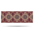 thumbnail image 1 of Red Boho Ethnic Geometric Pattern Bathroom Rugs Mat,Non Slip Microfiber Bathroom Rug,Rubber Backing,Soft Bathroom Mats for Bathroom Floor,Tub and Shower,47x17in(120x43cm), 1 of 5