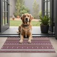 thumbnail image 1 of Red Boho Ethnic Geometric Pattern Door Rugs,Washable Non Slip Door Mats Indoor,Decorative Door Mats,Entry Mat Indoor for Entrance,Bedroom,Kitchen,Bathroom,20"x32", 1 of 6