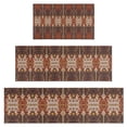 thumbnail image 1 of Red Boho Ethnic Geometric Pattern Kitchen Rugs Sets Of 3,Kitchen Runner Rugs Non Skid Washable,Decorative Kitchen Floor Mats for Kitchen,Sink,Laundry,17"x30"+ 17"x47" + 17"x59", 1 of 6