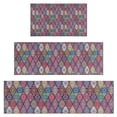 thumbnail image 1 of Red Boho Ethnic Geometric Pattern Kitchen Rugs Sets Of 3,Kitchen Runner Rugs Non Skid Washable,Decorative Kitchen Floor Mats for Kitchen,Sink,Laundry,17"x30"+ 17"x47" + 17"x59", 1 of 6