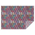 thumbnail image 1 of Red Boho Ethnic Geometric Pattern Rectangle Tablecloth 60"x84",Waterproof Polyester Rectangle Table Cloth, Wipeable Spillproof Polyester Tablecloth for Dining, Camping, Indoor and Outdoor, 1 of 5