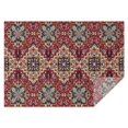 thumbnail image 1 of Red Boho Ethnic Geometric Pattern Rectangle Tablecloth 60"x84",Waterproof Polyester Rectangle Table Cloth, Wipeable Spillproof Polyester Tablecloth for Dining, Camping, Indoor and Outdoor, 1 of 5