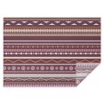 thumbnail image 1 of Red Boho Ethnic Geometric Pattern Rectangle Tablecloth 60"x84",Waterproof Polyester Rectangle Table Cloth, Wipeable Spillproof Polyester Tablecloth for Dining, Camping, Indoor and Outdoor, 1 of 5