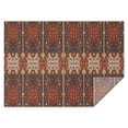 thumbnail image 1 of Red Boho Ethnic Geometric Pattern Rectangle Tablecloth 60"x84",Waterproof Polyester Rectangle Table Cloth, Wipeable Spillproof Polyester Tablecloth for Dining, Camping, Indoor and Outdoor, 1 of 5