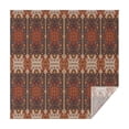 thumbnail image 1 of Red Boho Ethnic Geometric Pattern Square Tablecloth,Waterproof Square Table Cover,Wipeable Spillproof Washable Table Cover for Home Kitchen Party Decor 60"x60"(152x152cm), 1 of 6
