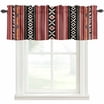 Vintage Texas Star Brown Farmhouse Short Window Curtain Valances, Red ...