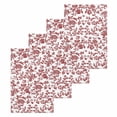 thumbnail image 1 of Red Boho Flower Hand Towels Set, Waffle Weave Kitchen Towels 4 Pieces, Vintage Paisley Farmhouse Pattern Microfiber Hair Face Bath Tea Towel Absorbent Quick Drying Cleaning Dish Cloths 15.7"x23.6", 1 of 7