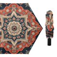 thumbnail image 1 of Red Boho Mandala Compact Sun Umbrella Windproof Travel Umbrellas for Rain Strong Portable UV Protection, 1 of 8