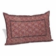 thumbnail image 1 of Red Boho Pillow Covers, Linen Long Throw Pillow Case, Vintage Ethnic Tribe Abstract Art Floral Holiday Pillow Protector Decorative Cushion Cover for Living Room/Bedroom 24" x 36", 1 of 8