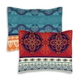 thumbnail image 1 of Sweet Jojo Designs Boho Red Blue Orange Pillow Sham Cover Cases 2 Piece Set, 1 of 4