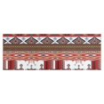 thumbnail image 1 of Red Boho Tribal Diamonds and Rectangles Pattern Kitchen Rug Mat,Kitchen Runner Rugs Non Skid Washable,Decorative Kitchen Floor Mats for Kitchen,Sink,Laundry,17"X47", 1 of 5
