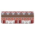 thumbnail image 1 of Red Boho Tribal Diamonds and Rectangles Pattern Kitchen Rug Mat,Kitchen Runner Rugs Non Skid Washable,Decorative Kitchen Floor Mats for Kitchen,Sink,Laundry,17"x47.2", 1 of 7