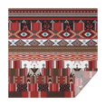 thumbnail image 1 of Red Boho Tribal Diamonds and Rectangles Pattern Square Tablecloth,Waterproof Square Table Cover,Wipeable Spillproof Washable Table Cover for Home Kitchen Party Decor 42"X42"(107x107cm), 1 of 6