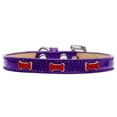 thumbnail image 1 of Red Bone Widget Dog Collar, Purple Ice Cream - Size 14, 1 of 1