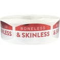 thumbnail image 1 of Red Boneless & Skinless Grocery Store Food Labels | .75 x 1.375" inch - 500 Pack | InStockLabels.com, 1 of 3