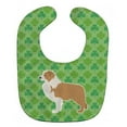 thumbnail image 1 of Red Border Collie Shamrocks Baby Bib, 1 of 1