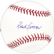 Red Borom Autographed Official MLB Baseball Detroit Tigers Beckett BAS QR #BM25749