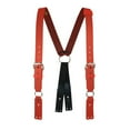 thumbnail image 1 of Red Boston Leather Fireman's Suspender, 1-1/2'' Standard Attachment, Regular (For Button Attachment), 1 of 2