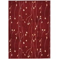 thumbnail image 1 of Red Botanical Area Rug by Pinewood Grove, 1 of 4