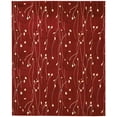 thumbnail image 1 of Red Botanical Area Rug by Pinewood Grove, 1 of 4
