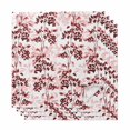 thumbnail image 1 of Red Botanical Cloth Napkins, Vintage Nature Flower Floral Washable and Reusable Dinner Napkins Set of 4, Table Napkin for Kitchen Party Birthday Wedding Hotel Housewarming 20"x20", 1 of 8