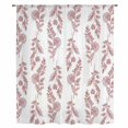 thumbnail image 1 of Red Botanical Sheer Curtains 63 Inches Long, Pastoral Elegant Spring Floral Light Filering Curtains, Breathable Simi Curtain Privacy Drapes for Living Room Bedroom Lightweight Window Treatment, 1 of 9