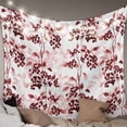 thumbnail image 1 of Red Botanical Tapestry for Bedroom Wall Hanging Tapestry, Vintage Nature Flower Floral Ceiling Backdrop Tapestries Poster Blanket Wall Decor for Teens Room Living Room Dorm 55" x 73", 1 of 8