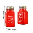 Red Bottle BBQ Bottle Kitchen Pepper Bottle Glass Condiment Bottle