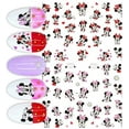 thumbnail image 1 of Red Bow Cute Minnie Mouse Mickey Mouse Love Nail Decals Sticker Salon Quality Nail Art Flower - Heart Yellow, 1 of 1