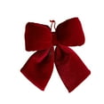 thumbnail image 1 of Red Bows Christmas Decorations Big Wired Velvet Bow for Wreaths Outdoor, Gift Wrapping, Tree Topper, Outside, 1 of 6