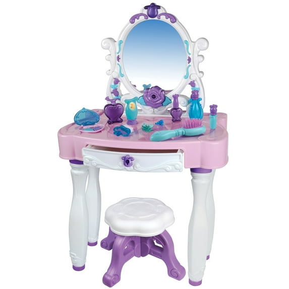 Red Box Pretend Play Light Up Princess Vanity Table