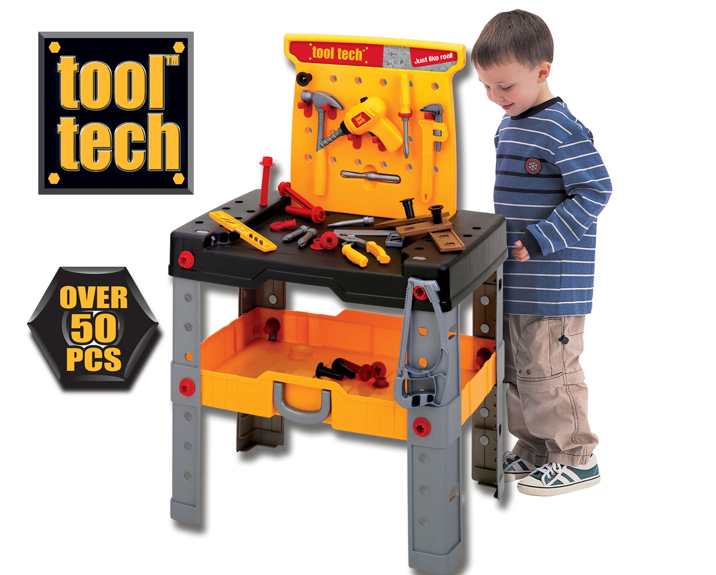  Smoby Black and Decker Kids Centre Workbench Pretend Play Toy  Workbench with Tools : Video Games