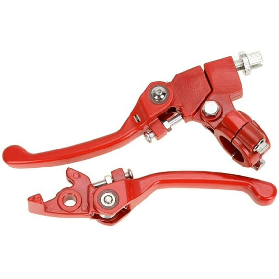 Red Brake Folding Clutch Lever with Perch for 7/8" Handlebar 110cc 125cc SSR125 SSR70 TTR125 Xmotos Apollo Thumpstar 125 CRF50 XR klx 140 Chinese Pit Dirt Bike Motorcycle