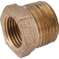 Anderson Metals 1/4 In. MIP x 1/8 In. Fip Red Brass Hex Reducing Bushing