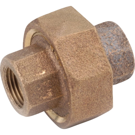 Red Brass Threaded Union - Pack of 2 Residential Use, Standard Application