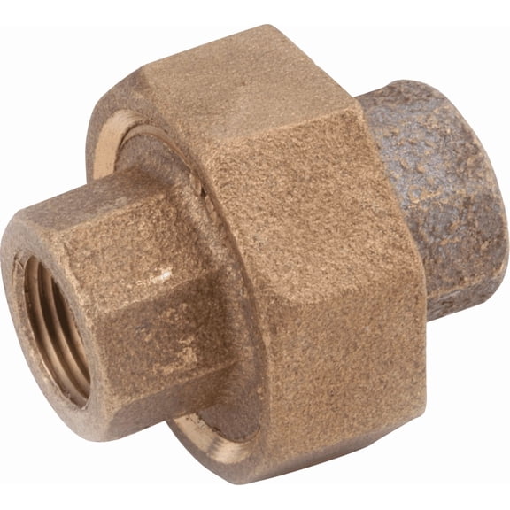 Red Brass Threaded Union - Single Pack Residential Use, Standard Application