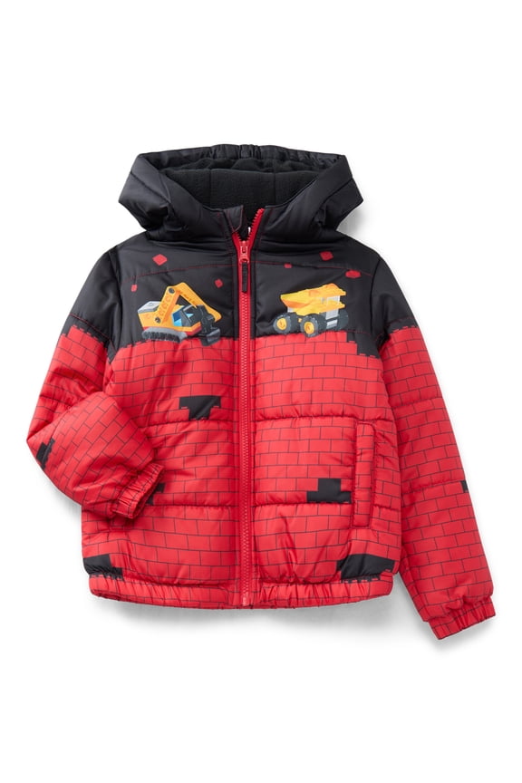 ® Toddler Boys Lego Bricks Puffer Jacket, Sizes 2T-5T