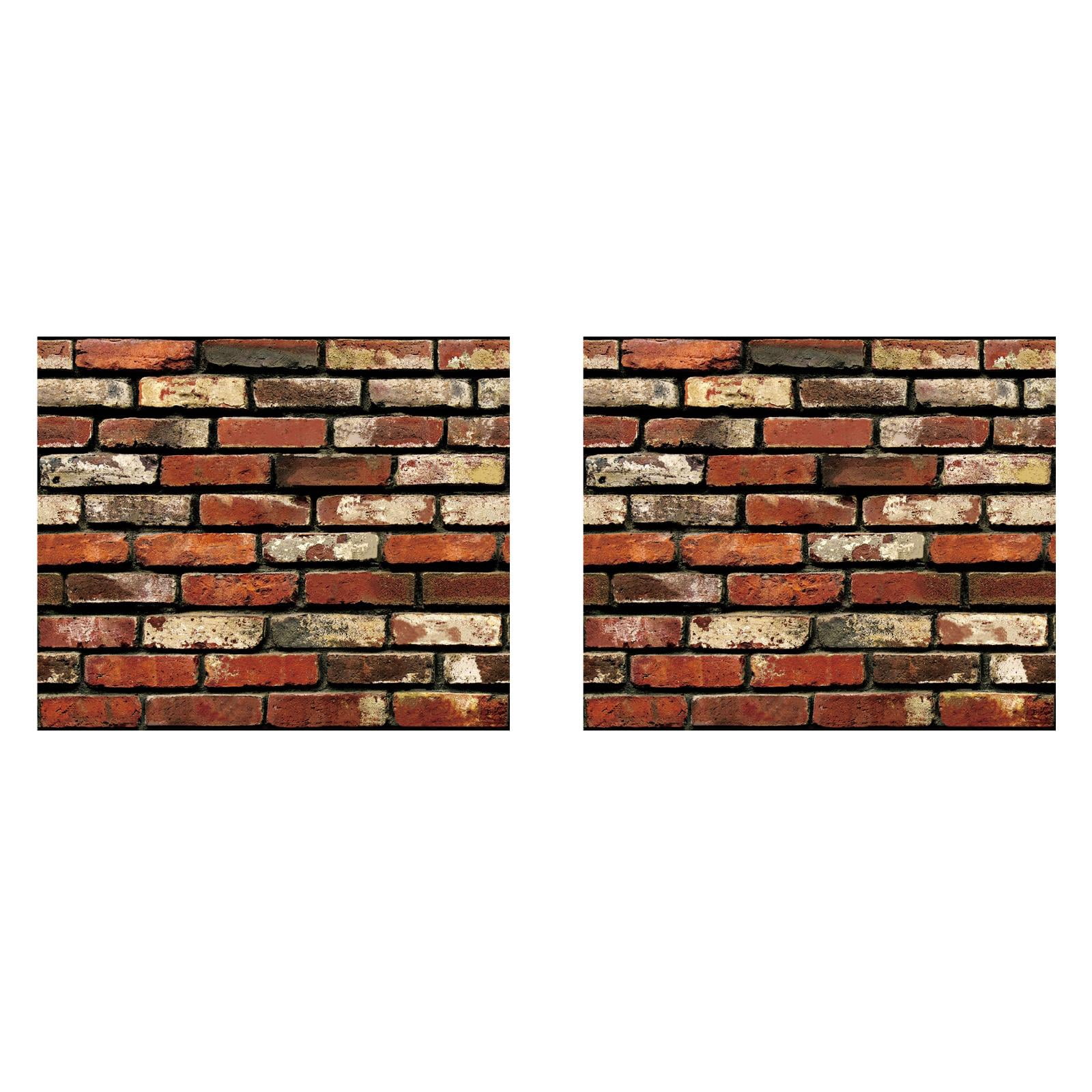 Red Brick Wallpaper Self-Adhesive Peel and Stick Wallpaper Waterproof Removable, Brick Wallpaper for Home Decoration and Furniture 17.5 x 118 Inch, Self Adhesive Brick Wallpaper Stick And Peel