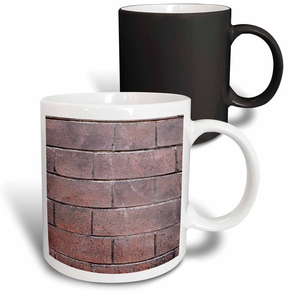 3drose, Red Bricks Wall with an Regular Pattern as a Background, 11oz Magic Transforming Mug