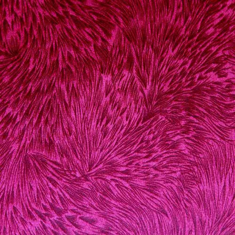 Red Brocade Huntsville Velvet Fabric Cut by The Yard, 72 Inch. in Width