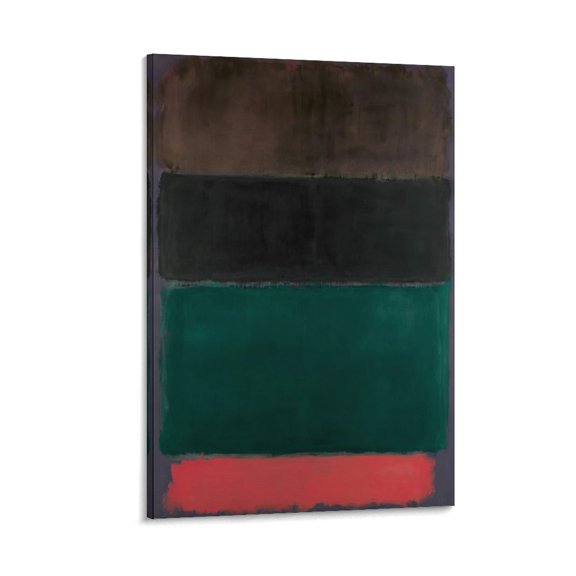Red Brown Black Green Red by Mark Rothko Poster Poster Decorative Painting Canvas Wall Art Living Room Posters Bedroom Painting 16x24inch(40x60cm)