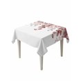 thumbnail image 1 of Red Brown Botanical Table Cloth, Watercolor Spring Eucalyptus Leaves Waterproof Tablecloth for Square Tables, Reusable Washable Fabric Table Cover for Restaurant Kitchen Dining Tables 54"x54", 1 of 6
